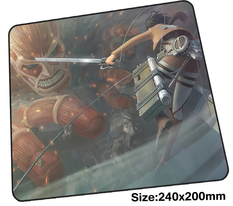 Коврик для мыши attack on titan 240x200x3 мм коврик для мыши лучший игровой коврик для мыши геймер Популярные персонализированные коврики для мыши Коврик для мыши s Бестселлер pc pad