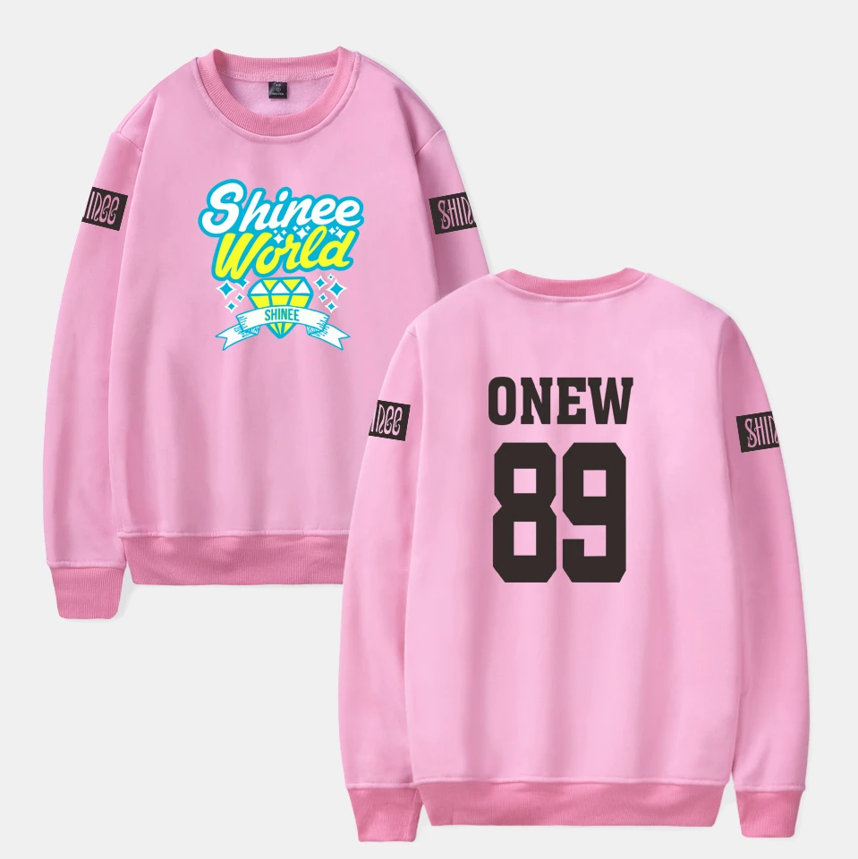 Толстовки с капюшоном SHINEE concert fans толстовки и круглым вырезом Модный пуловер