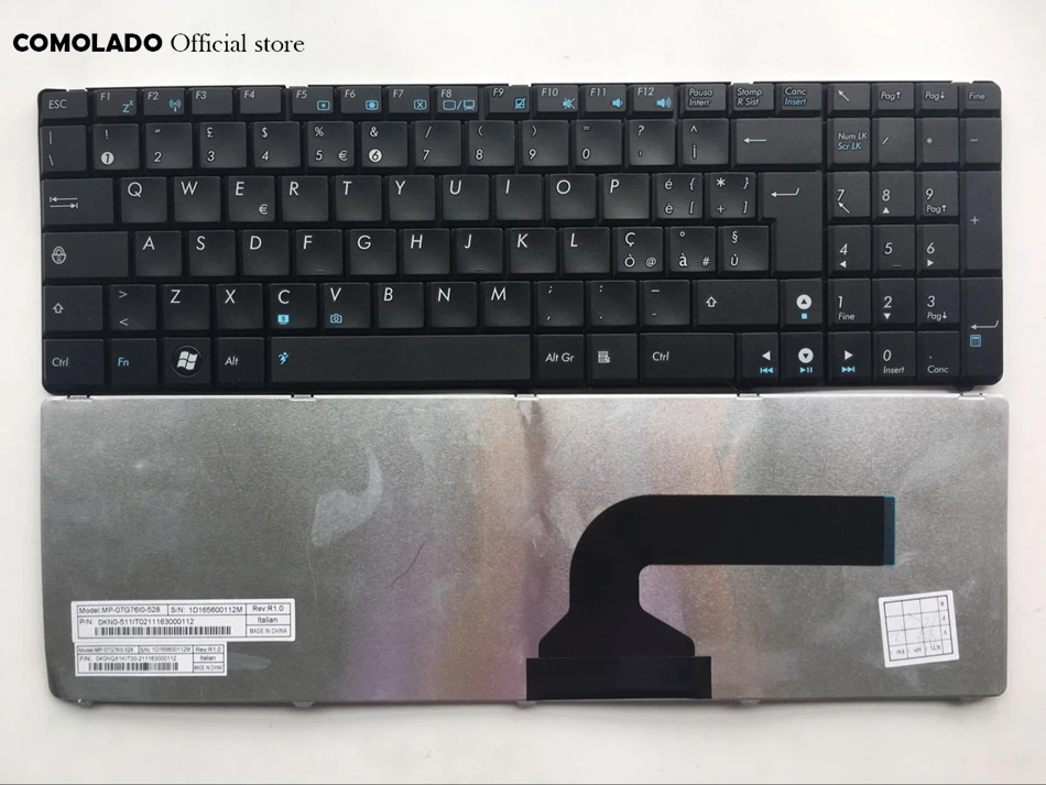 IT итальянская Клавиатура для ноутбука Asus N61 N50 N51 N60 X61S U50 клавиатура