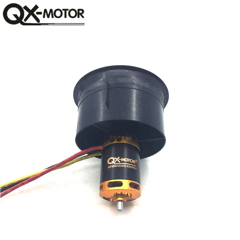 QX-MOTOR 64 мм EDF 2822 2200KV бесщеточный воздуховод вентилятор композитный материал