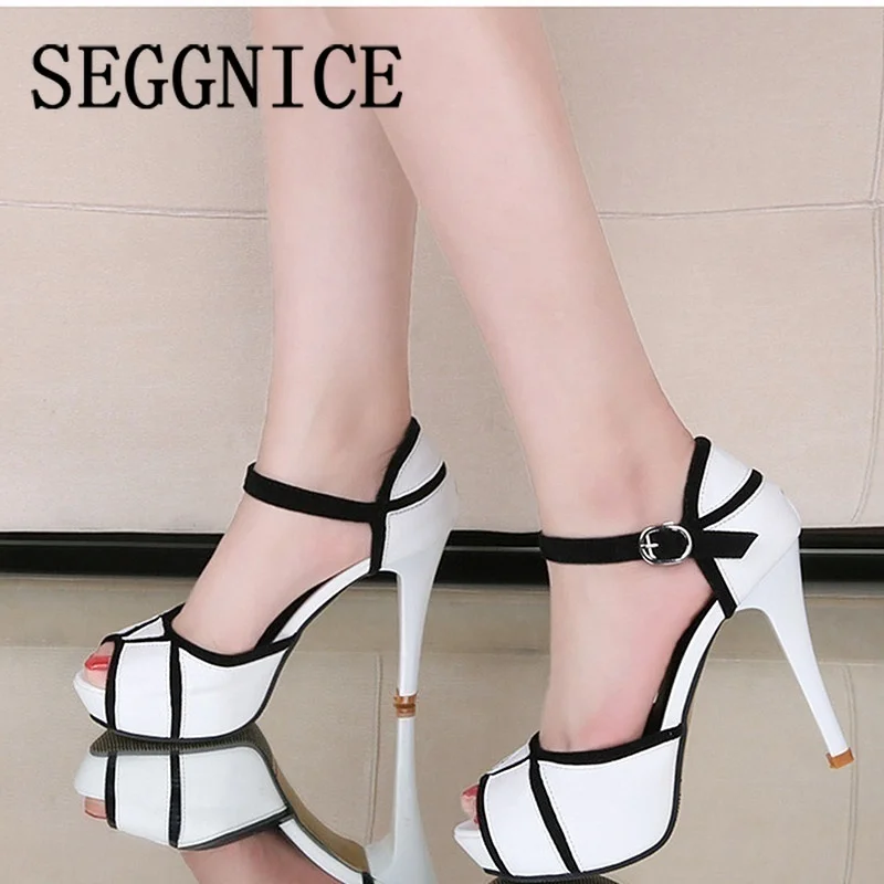 

New Fashion Women White Shoes Summer Open Toe Fish Head Fashion High Heels Sandals Party Sexy 2023 Spring High Heels Pumps