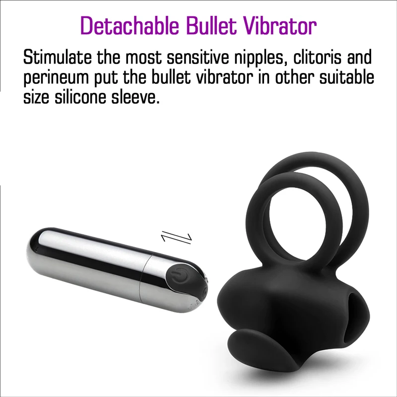 2 кольца кольцо для пениса Утяжелитель вибратор фаллоимитатор Пуля Вибратор G Spot