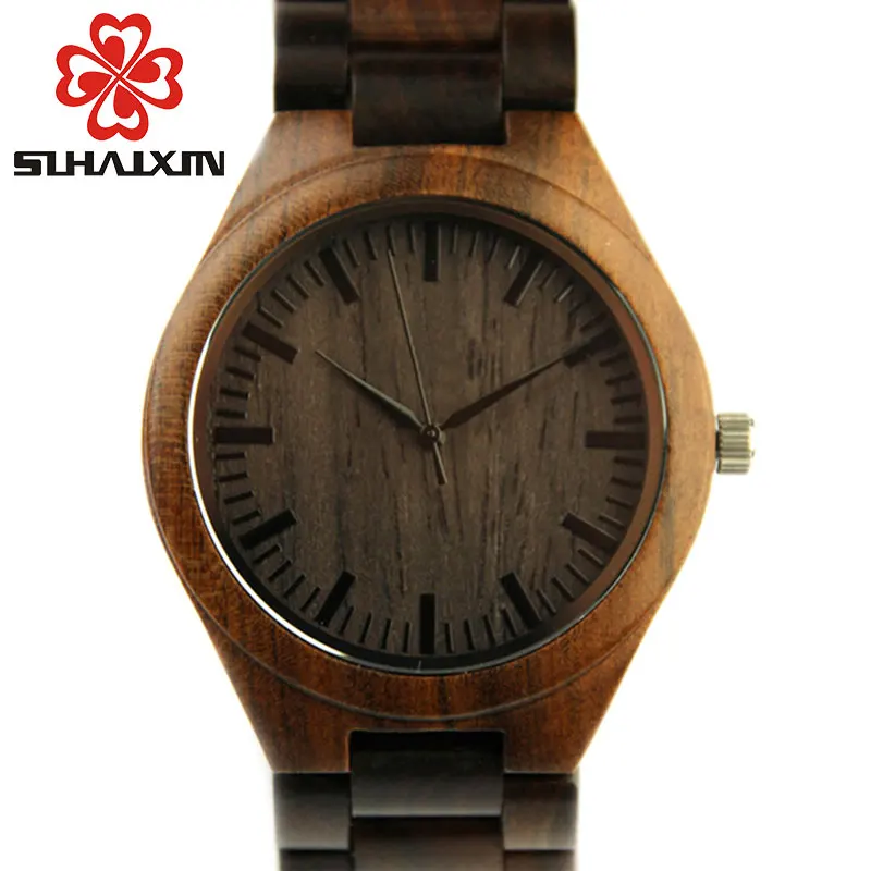 SIHAIXIN деревянные часы ручной работы мужские уникальные reloj madera erkek kol saati Прямая