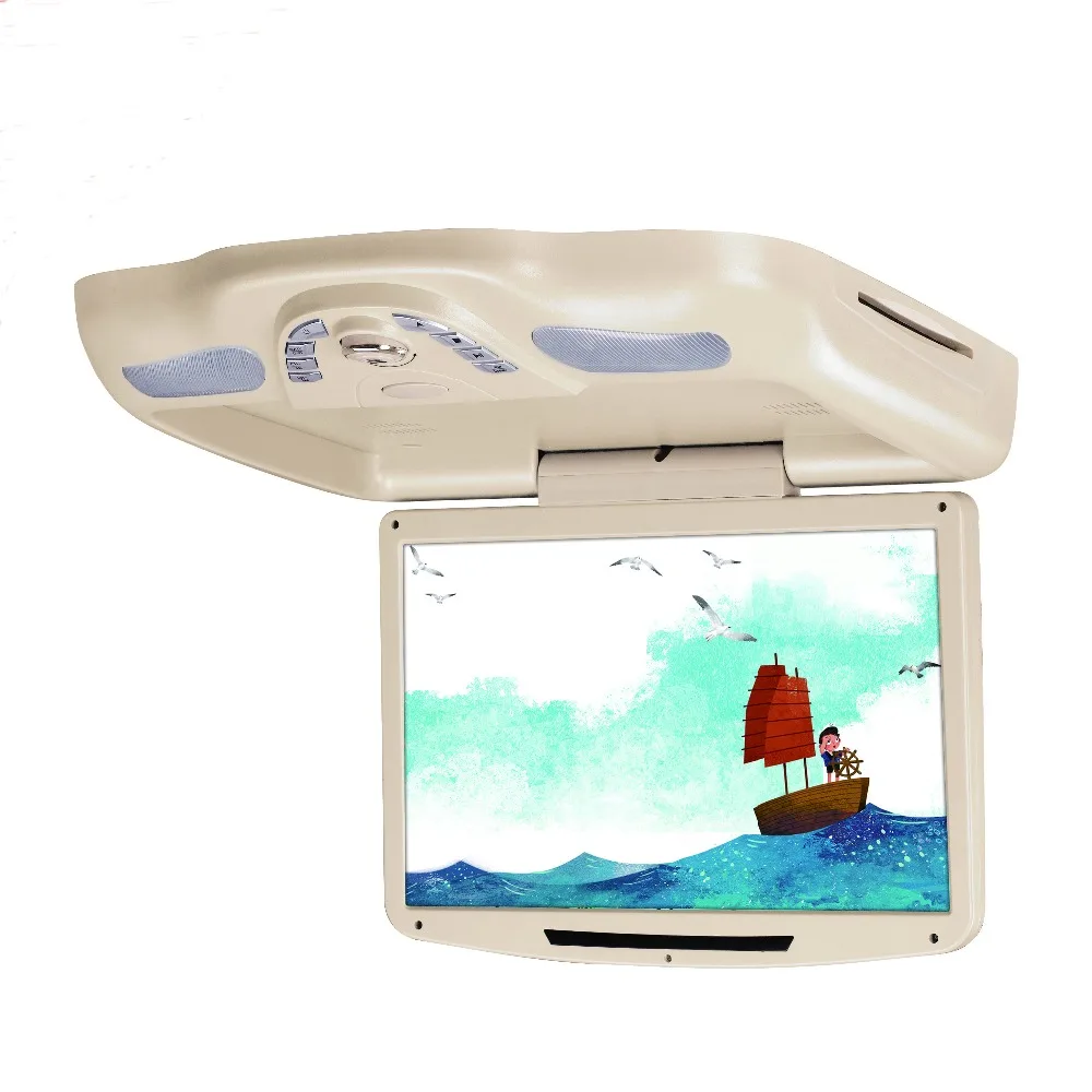 Caroad 12,1 дюймов Автомобильная крыша откидной TFT lcd 128*800 монитор крепление dvd-плеер с USB/SD/MP5/IR/FM передатчик/беспроводная игра