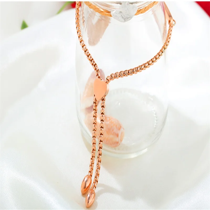 V.YA простые бусины браслеты для женщин новый стиль браслет из нержавеющей стали