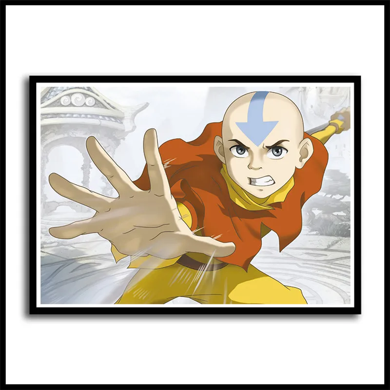 Аватар Последний Airbender покрытые бумажные плакаты настенные художественные картины Домашний Декор Гостиная HD печатные бескаркасные