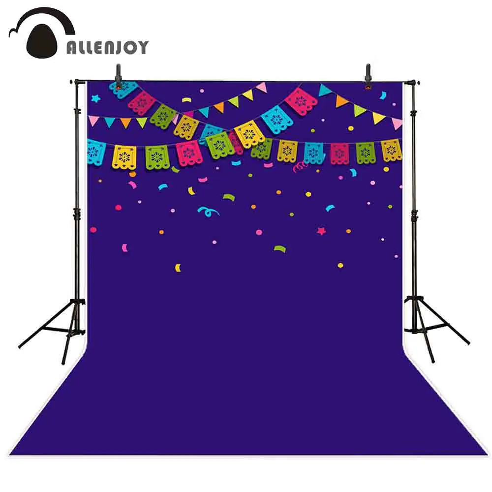 Allenjoy фон для фотосъемки День мертвых красочные конфетти баннер Фотофон фото