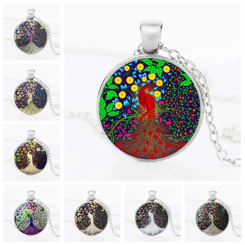 Лидер продаж! Trandy Для женщин заявление Цепочки и ожерелья Павлин Дерево жизни