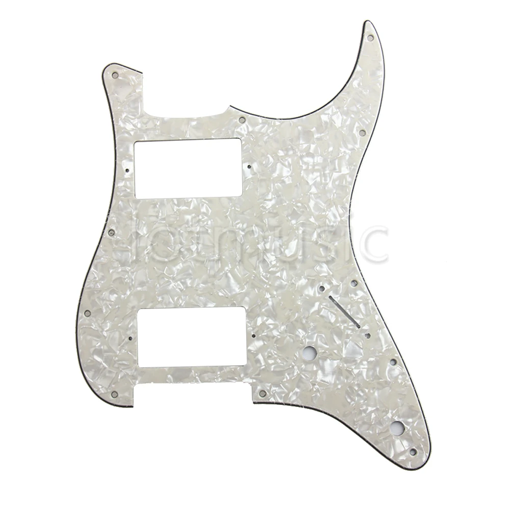 Электрическая Гитара Pickguard HH пластина для царапин FD запасные части 3Ply 2 Humbucker Pearl