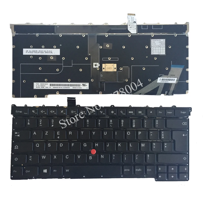 Новая Французская клавиатура для lenovo Thinkpad Carbon X1 Gen 3 3rd 2015 Клавиатура США MQ6 84