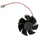 Охлаждающий вентилятор для видеокарты AMD xfx hd5450 HD 6570 GPU VGA, 2 контакта диаметром 45 мм