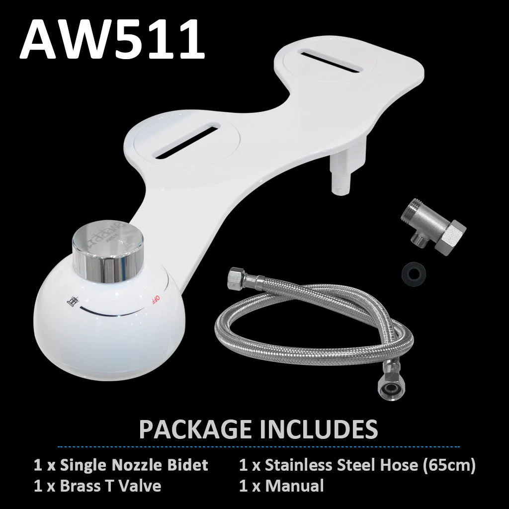 Single Nozzle Atalawa тонкий дизайн, не электрическое механическое биде, мусульманский Душ Shattaf для ванной комнаты, сиденье для унитаза, распылитель пресной воды - Цвет: Single Nozzle
