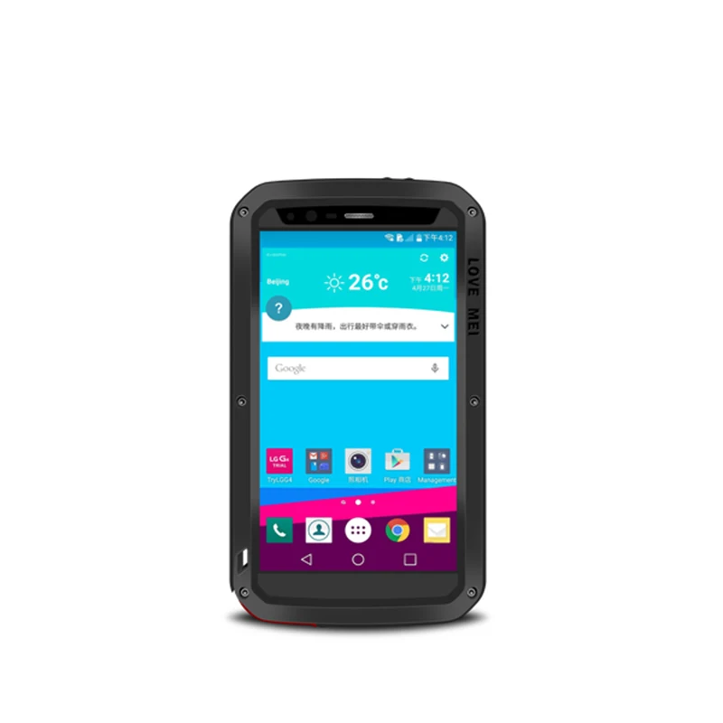 LOVE MEI Aluminum Metal Case Cover for LG G6 Full Protection Silicone Hybrid Waterproof Shockproof Cases |