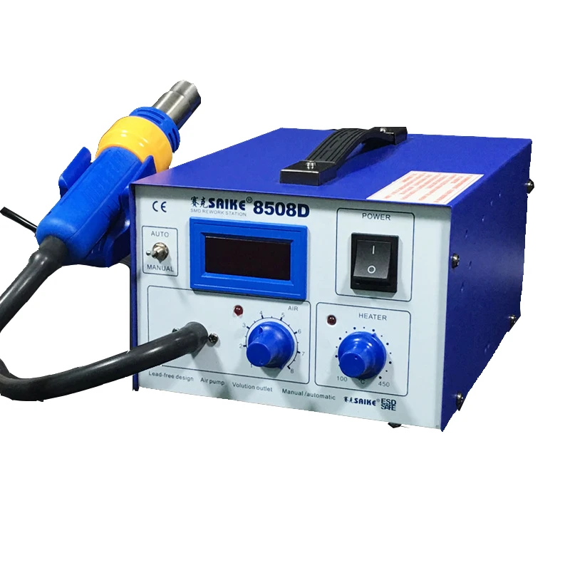 Паяльная станция SAIKE 8508D с цифровым дисплеем мощный Воздушный пистолет