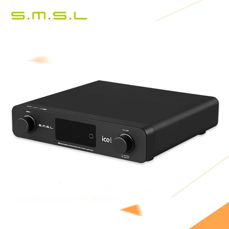 

SMSL A6 Professional HiFi Multifunction CM6632A AK4452 50Wx2 DSD512 Digital Audio Amplifier 384KHZ/32Bit Optical/USB DAC