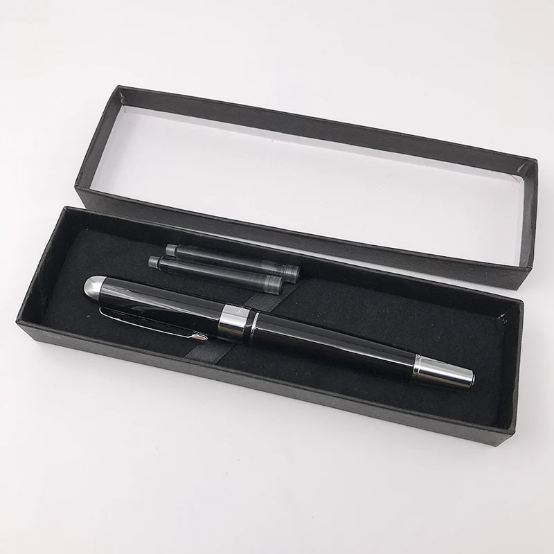 Hot Fashion Jinhao luxury Iraurita Fountain Pen Ink Set Fine Nib Student Pens Business Office Christmas Gift Stationery | Канцтовары для
