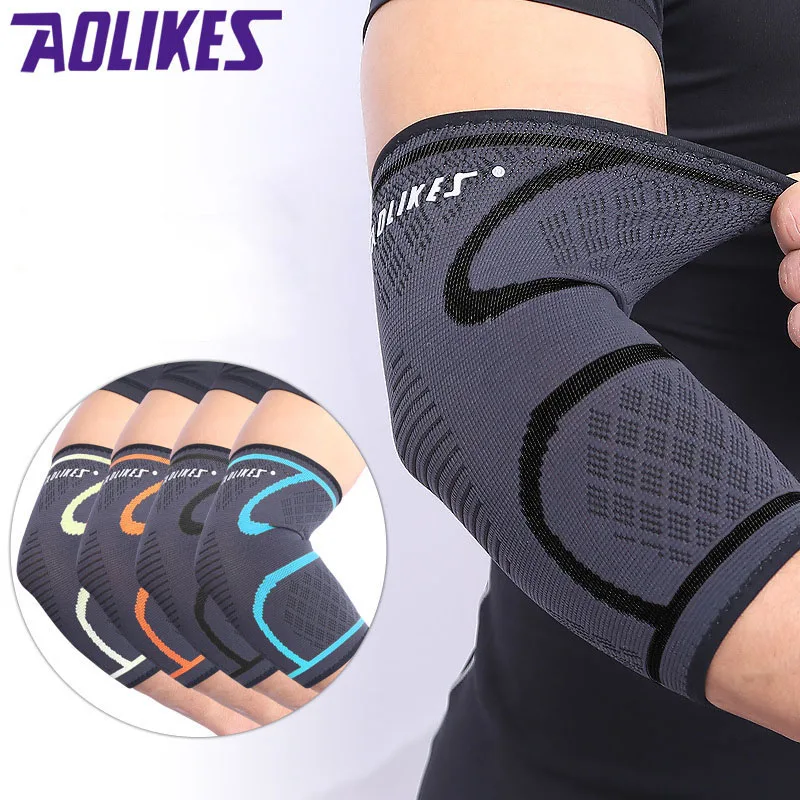 AOLIKES 1 шт. локоть Поддержка эластичный спортивный для спортивного зала баскетбол