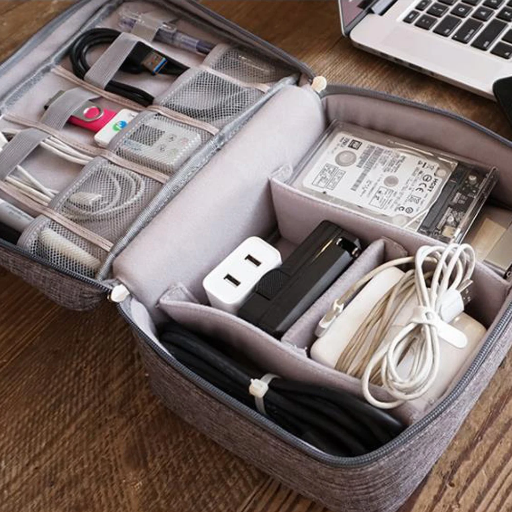 Портативная цифровая дорожная сумка usb кабель для передачи данных флеш