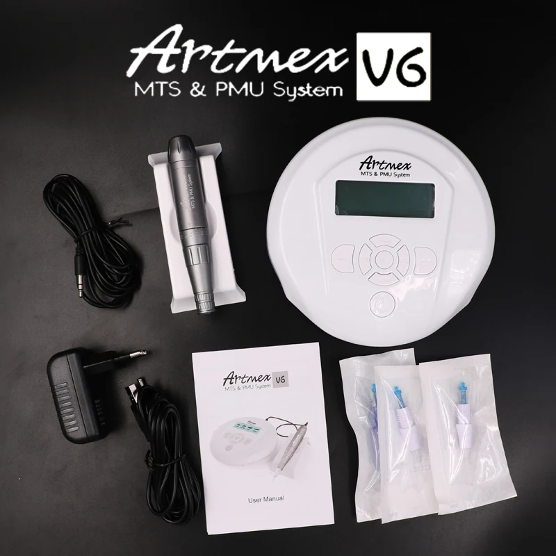 

Hhigh quality Permanent Makeup machine Artmex V6 Eye Brow Lip Rotary Pen V6 Tattoo Machine MTS PMU System with V6 tattoo needle