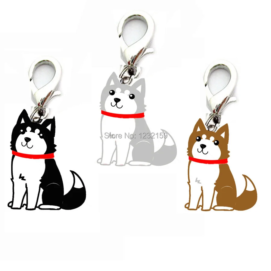 2 шт./лот Пудель Pet кулон из нержавеющей стали pet dog tag собак Цепочки и ожерелья