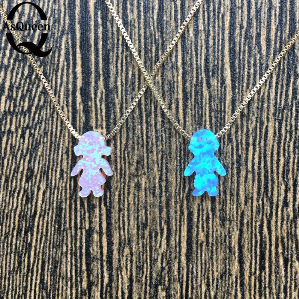 Новинка Опаловая Boys & кулон для девочек necklace прекрасное ювелирное ожерелье