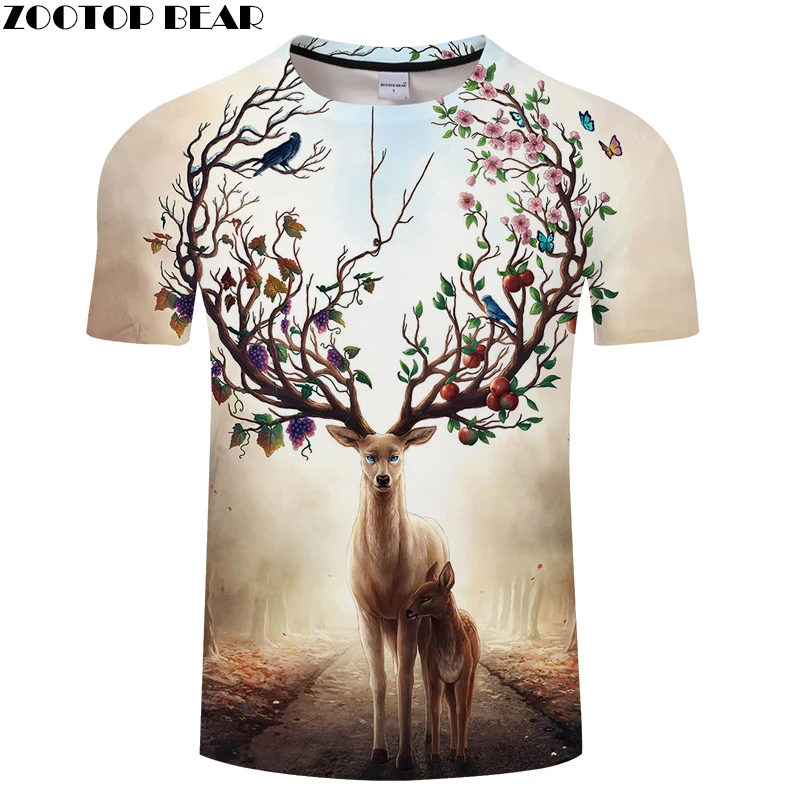 Футболка мужская с 3D принтом медведя забавная брендовая тенниска животными