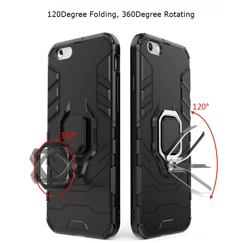 

Soft Silicone+Hard Case Shockproof Iron Man Finger Ring Cover Funda for Samsung Galaxy A7 A8S A9 2018 M10 M20 M30 A20 A30 A50