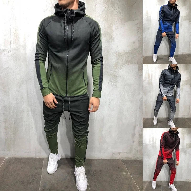 2020 Nike спортивный костюм мужской зеленый
