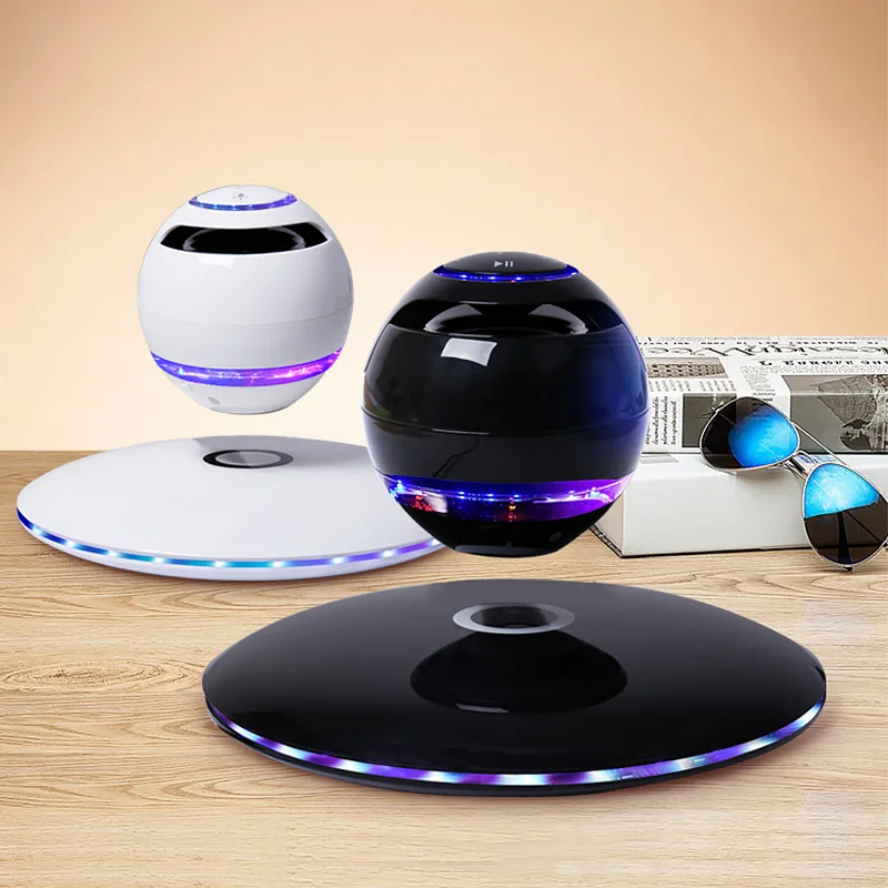 Creativity Magnetic suspension rotating speaker bluetooth Bass Portable for Subwoofer Separate HIFI wireless computer speakers |