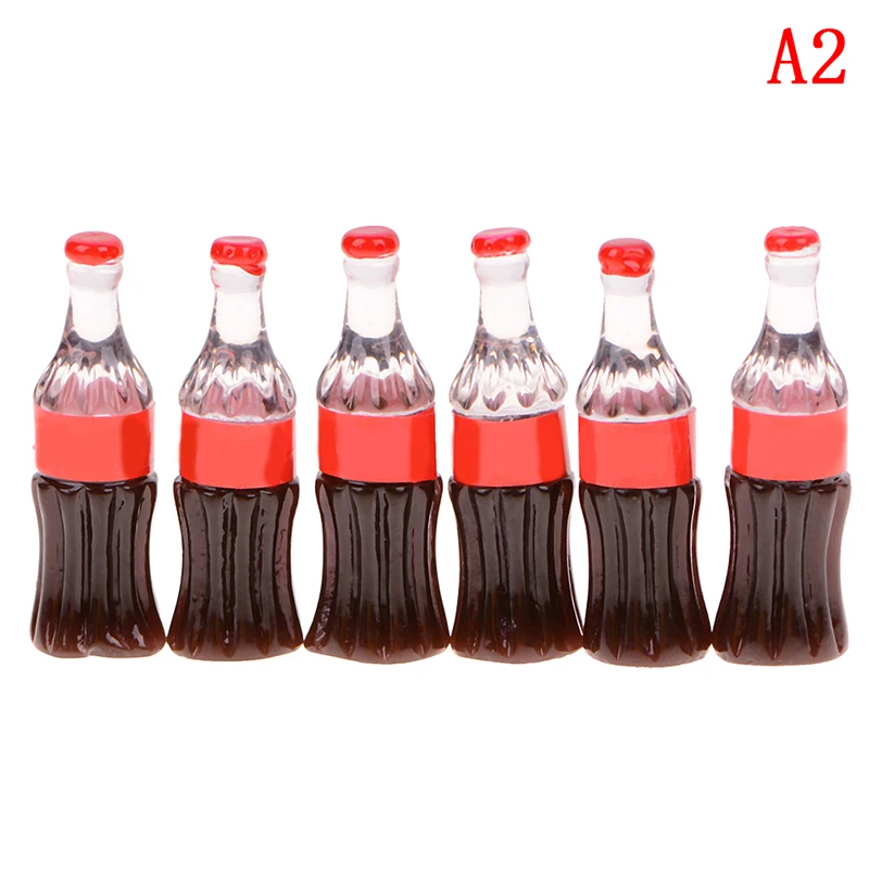 Миниатюрный Кукольный домик с бутылкой колы 6 шт. миниатюрная модель напитков