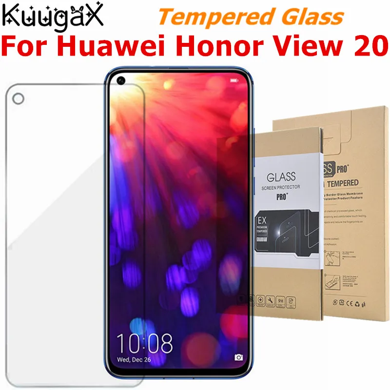Закаленное стекло для Huawei Honor View 20 Защитная пленка экрана смартфона 9H|Защитные