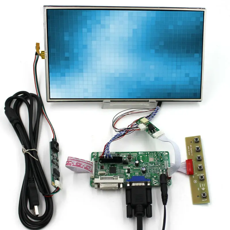 

Плата контроллера ЖК-дисплея DVI VGA с экраном 10,1 дюйма B101XAN01.2 1366x768 AHVA, ЖК-панель с сенсорной панелью