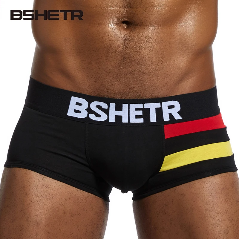 BSHETR Фирменная Новинка Для мужчин нижнее белье домашняя одежда Cueca с рисунком