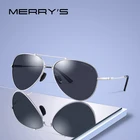 Мужские Солнцезащитные очки-авиаторы HD MERRYS, дизайнерские классические поляризационные очки-авиаторы из титанового сплава с памятью, с защитой UV400, S8127
