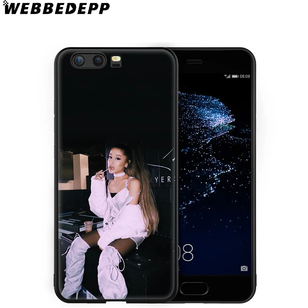 WEBBEDEPP Ariana Grande Sexy Soft Case for Huawei P8 P9 P10 P20 P30 Lite Pro P Smart Z Plus 2019 Y6 Prime 2018 2017 Mini |