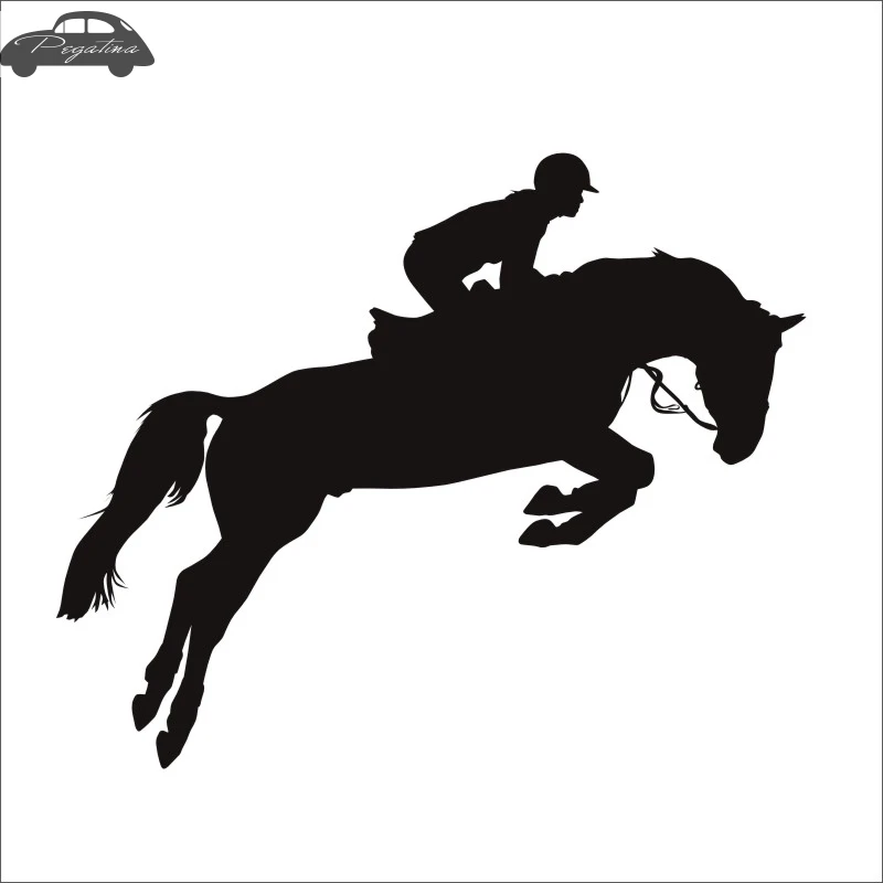 Верховая езда Гонки Наклейка автомобиля наклейка с ковбоем Horserace плакат