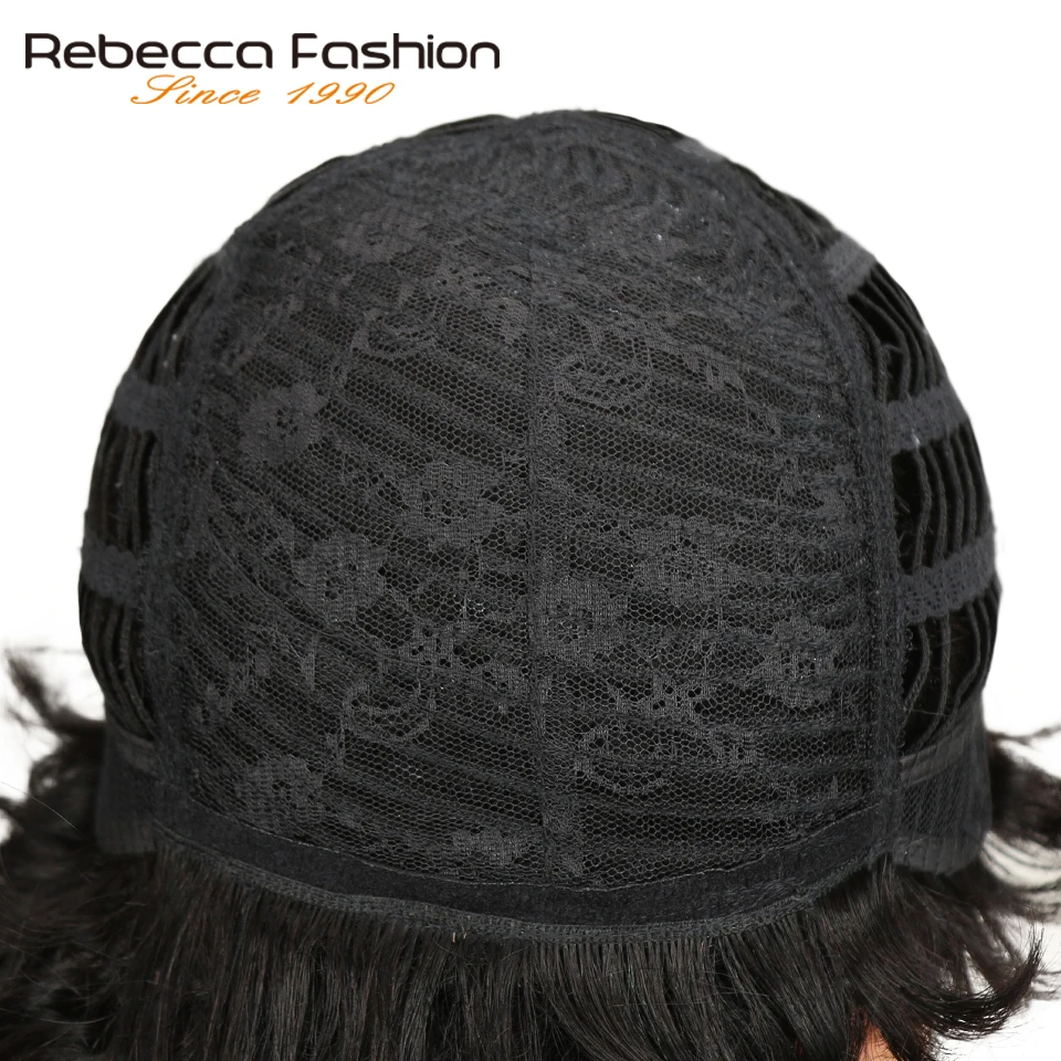 Rebecca Ombre Короткие Природные мечта вьющиеся волосы парик перуанский Remy