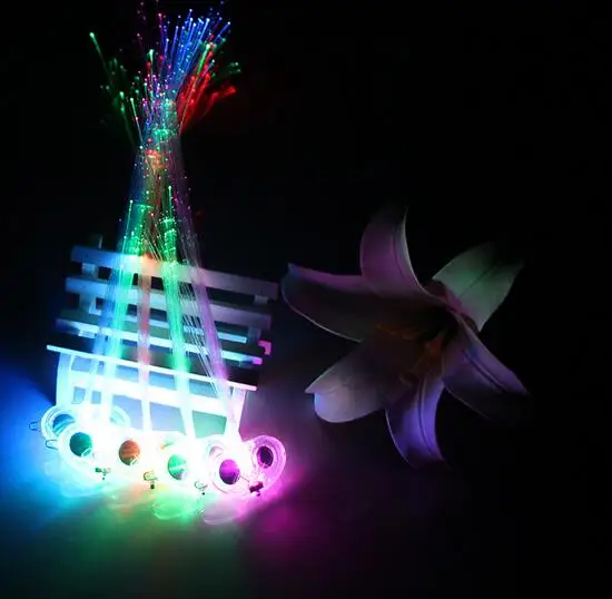 600 шт. DHL светодиодный светильник для волос излучающий волоконно оптический