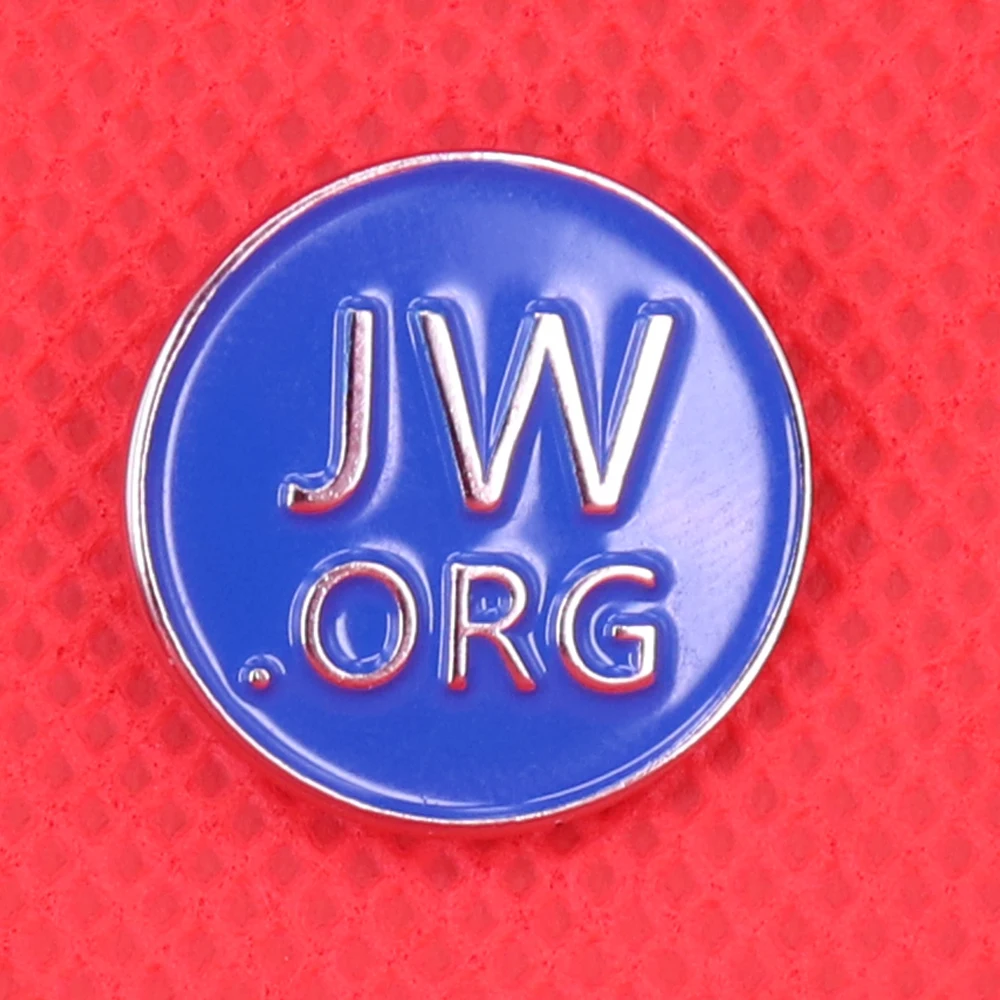 Булавка JW. Org, христианский Бог, свидетели, брошь, синие джентльменские металлические значки, простые женские ювелирные изделия, подарок на крестины