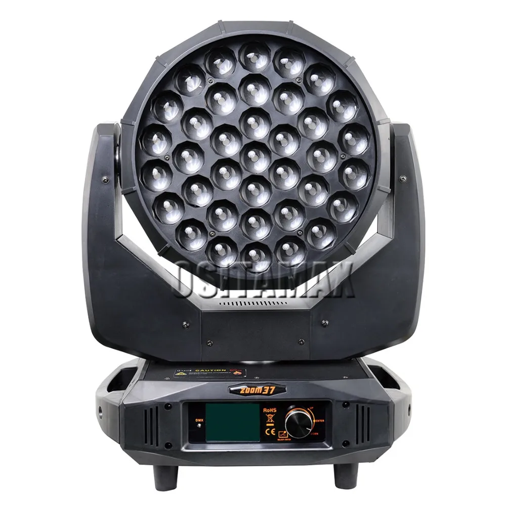 Светодиодный светильник Lyre Moving Beam Disco 37x15w RGBW 4 в 1 вращающийся сценический с