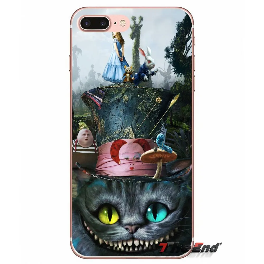 Для Samsung Galaxy J1 J2 J3 J5 J7 A3 A5 A7 2015 2016 2017 J530 J730 Fundas Coque Alice in Wonderland Space Cheshire Cat Cover | Мобильные