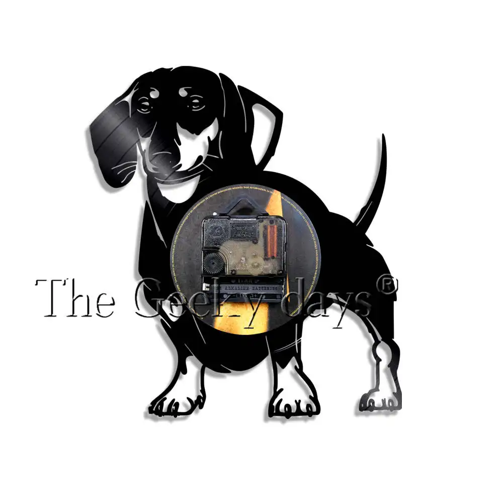 Wirehaired Одежда для собак настенные часы собака виниловая запись Pet Shop щенок декор
