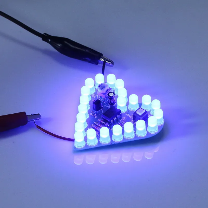 Набор синих ламп в форме сердца для самостоятельного изготовления лампа набор