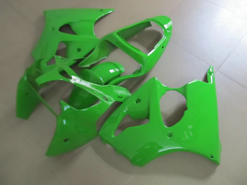 OEM injection mold for Kawasaki ninja Fairing kit ZX 6R 2000 2001 2002 ZX6R 00 01 02 all green fairings set SH3 | Автомобили и