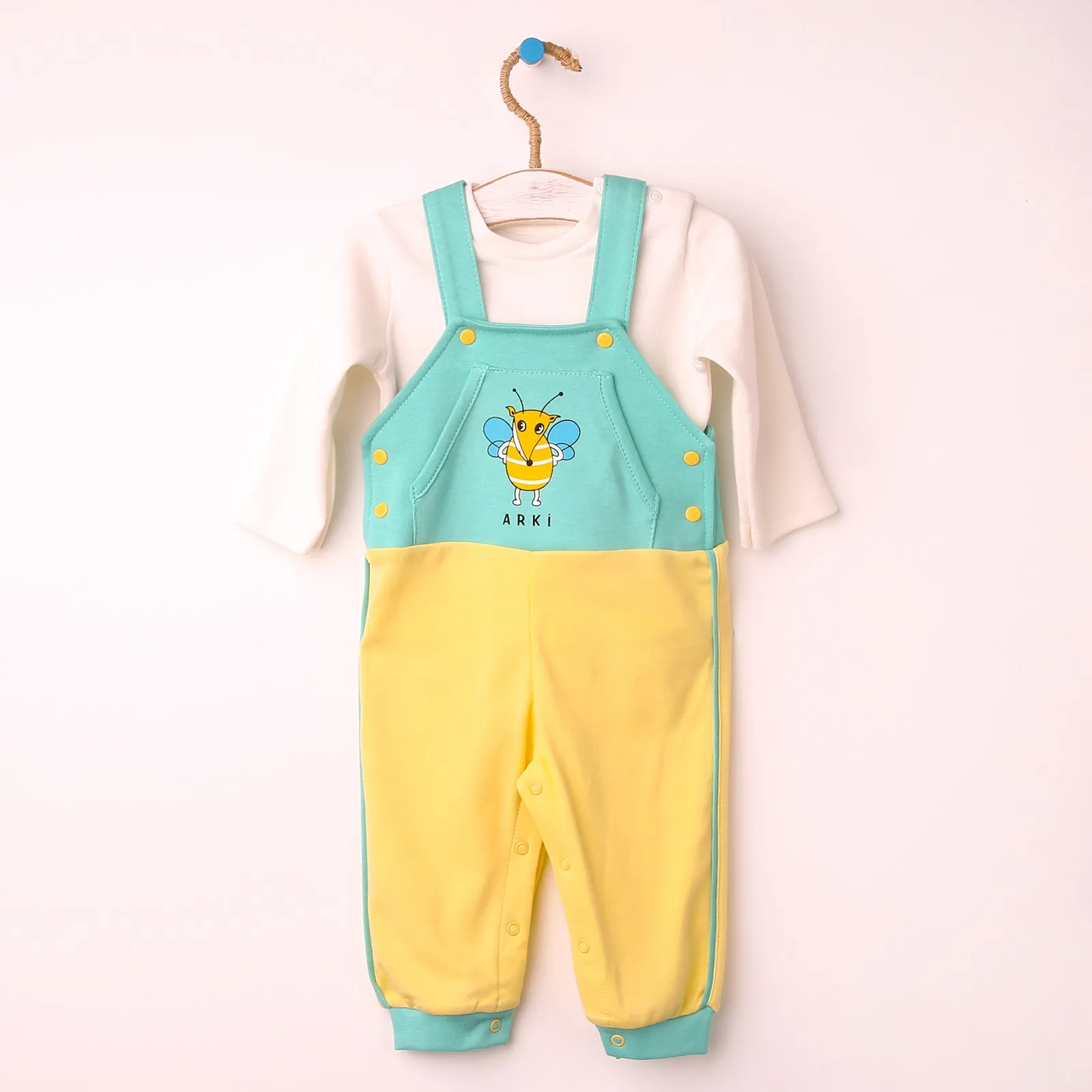 Ebebek HelloBaby/Детская толстовка в стиле ретро Комплект с джемпером|Ромперы| |