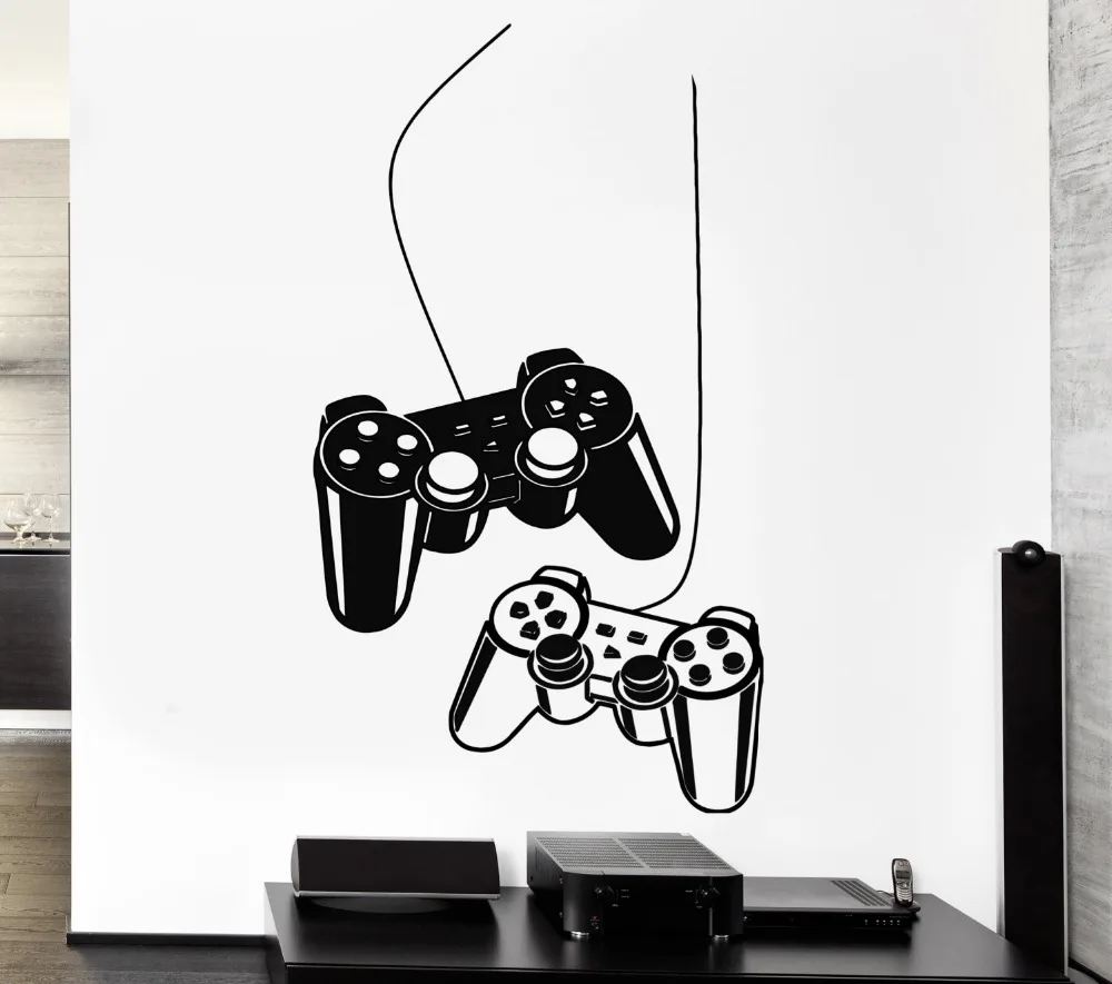 

Boys Wall Stickers Home Decoration Wall Game Gaming Controller Decals Vinyl Wall Decals for Kids play Room Bedroom adesivo NY246