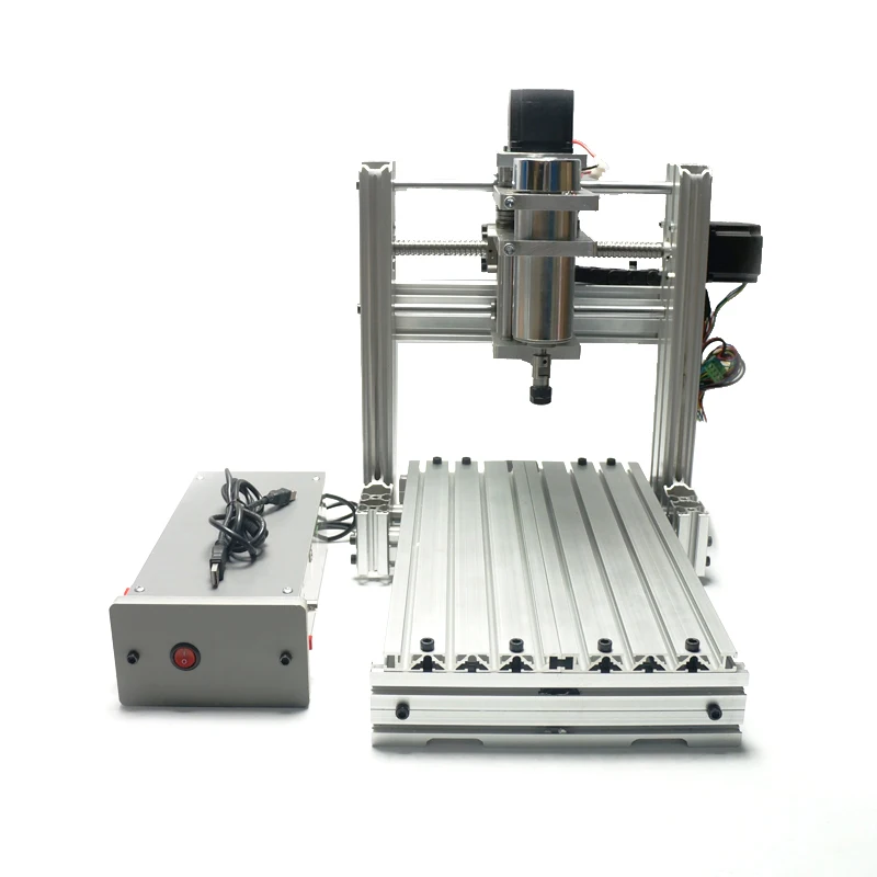 

YOOCNC 400W wood cnc router 3020 Pcb drilling machine with cutter collet clamp drilling kits