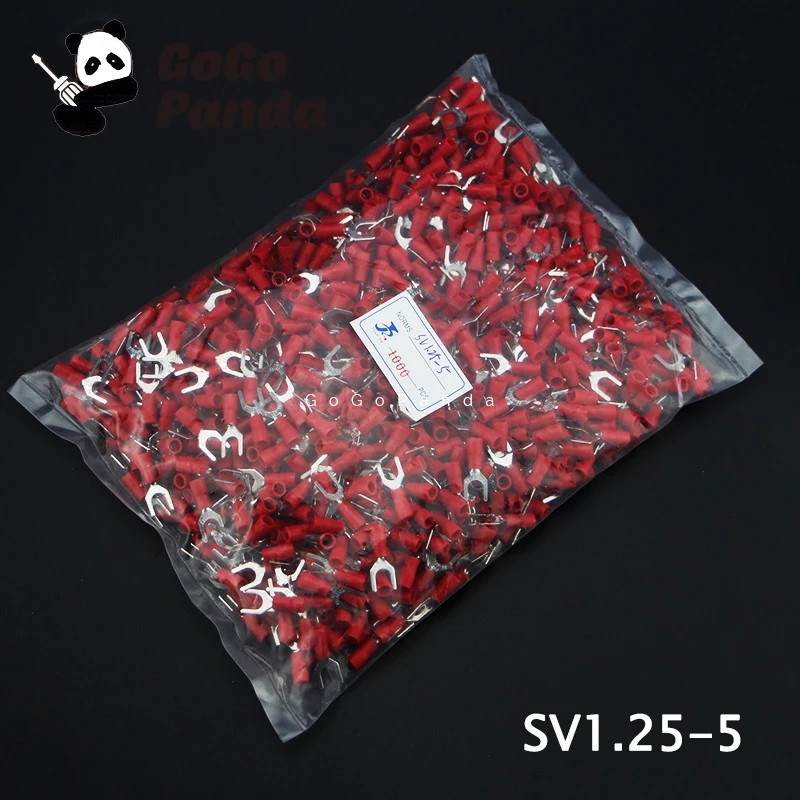 1000 шт. SV1.25 (3 4 5 6) изолированные Проводные клеммы электрические наконечники