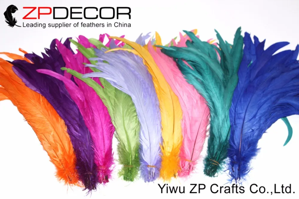ZPDECOR 100 шт./лот 30-35 см(12-14 дюймов) красочные Петух Coque хвост перья для выступлений необходимо