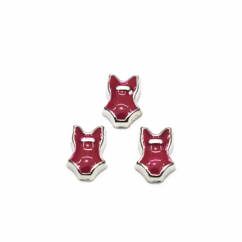 

Hot selling 10pcs/lot bathing suit Floating charms Alloy Charms Living glass Memory Lockets DIY woman Jewelry